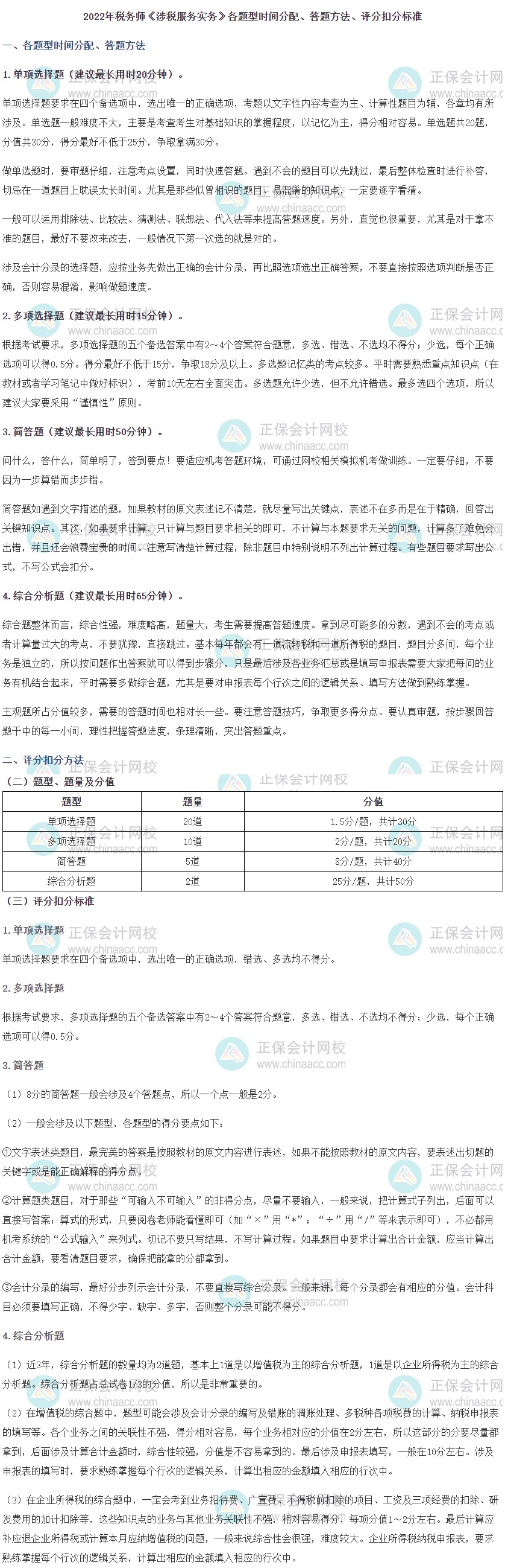 實(shí)務(wù)答題時間分配+答題技巧