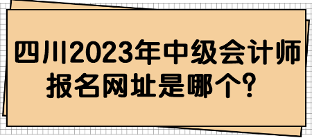 四川2023年中級(jí)會(huì)計(jì)師報(bào)名網(wǎng)址是哪個(gè)？