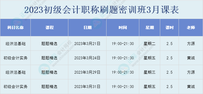 初級會計刷題密訓班已開課！你準備好開學了嗎？