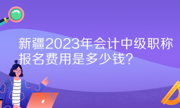 新疆2023年會計中級職稱報名費用是多少錢？