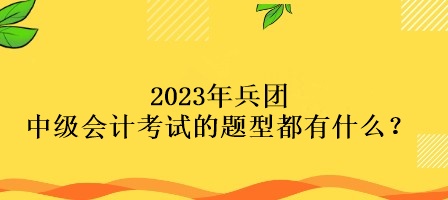 2023年兵團(tuán)中級(jí)會(huì)計(jì)考試的題型都有什么？