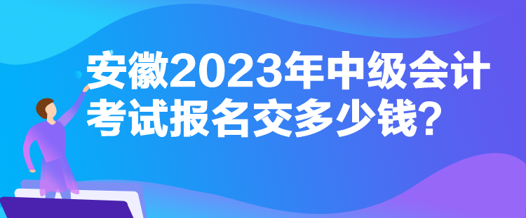 安徽2023年中級(jí)會(huì)計(jì)考試報(bào)名交多少錢？