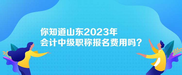 你知道山東2023年會計(jì)中級職稱報(bào)名費(fèi)用嗎？