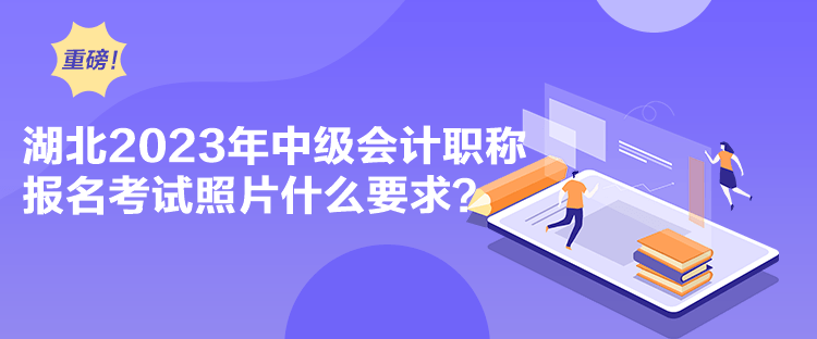 湖北2023年中級(jí)會(huì)計(jì)職稱報(bào)名考試照片什么要求？