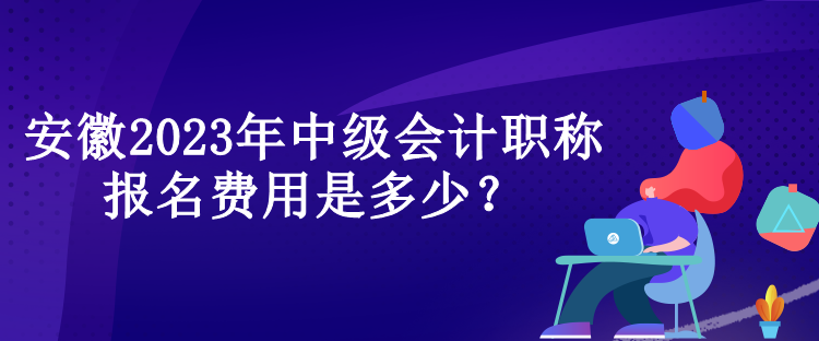 安徽2023年中級(jí)會(huì)計(jì)職稱報(bào)名費(fèi)用是多少？