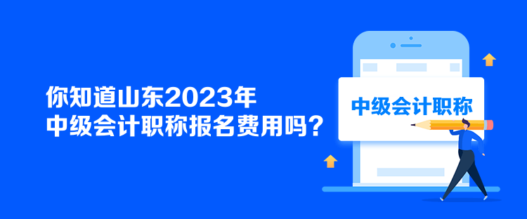 你知道山東2023年中級(jí)會(huì)計(jì)職稱(chēng)報(bào)名費(fèi)用嗎？