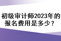 初級審計師2023年的報名費(fèi)用是多少？