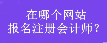 在哪個(gè)網(wǎng)站報(bào)名注冊(cè)會(huì)計(jì)師？