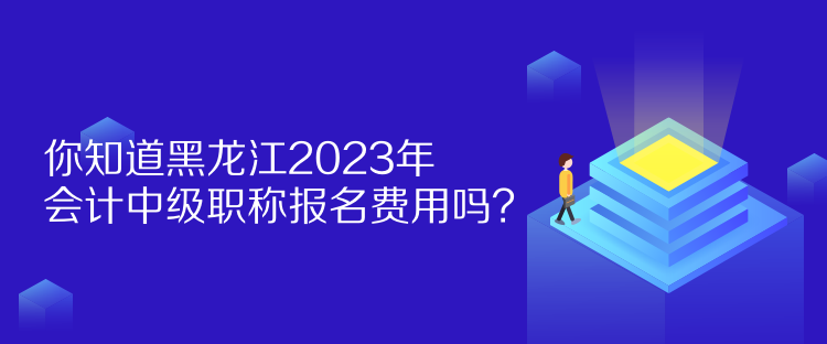 你知道黑龍江2023年會(huì)計(jì)中級(jí)職稱報(bào)名費(fèi)用嗎？