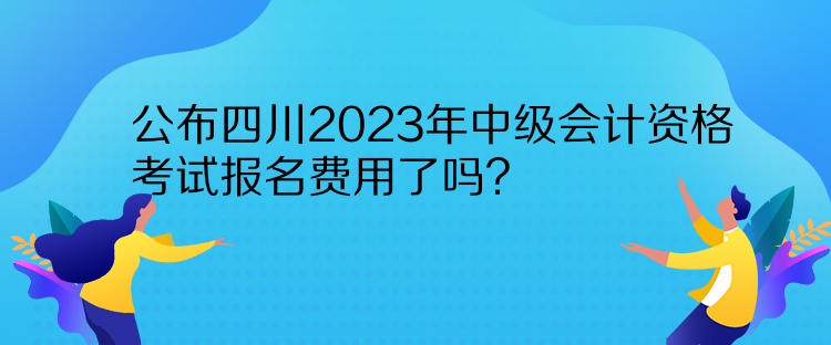 公布四川2023年中級(jí)會(huì)計(jì)資格考試報(bào)名費(fèi)用了嗎？