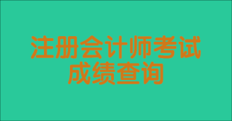 2023年注冊會計師成績查詢時間是幾號？怎么查的？