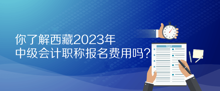 你了解西藏2023年中級會計職稱報名費用嗎？