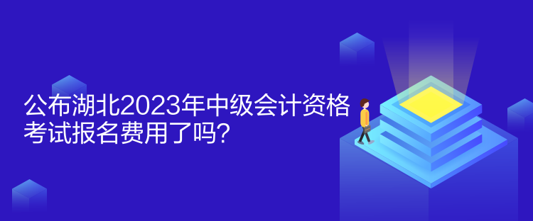 公布湖北2023年中級(jí)會(huì)計(jì)資格考試報(bào)名費(fèi)用了嗎？