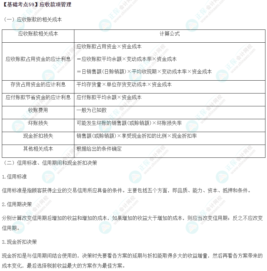 2023年注會《財管》基礎階段必學知識點