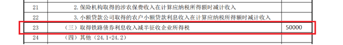 鐵路債券利息收入減半征收企業(yè)所得稅