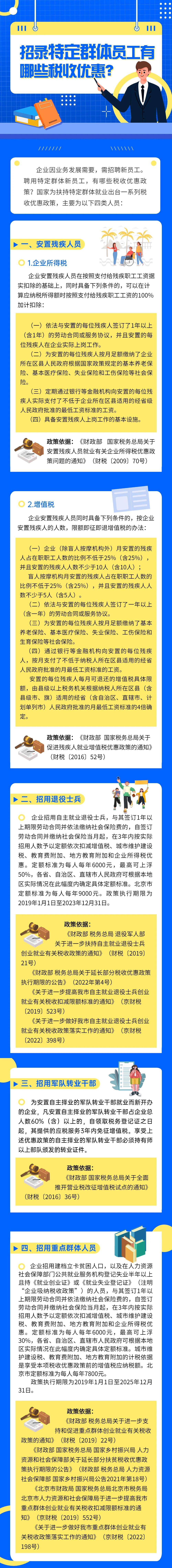 招錄特定群體員工有哪些稅收優(yōu)惠？