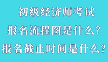 初級經濟師考試報名流程圖是什么？報名截止時間是什么？