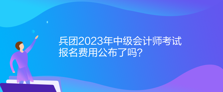 兵團(tuán)2023年中級(jí)會(huì)計(jì)師考試報(bào)名費(fèi)用公布了嗎？