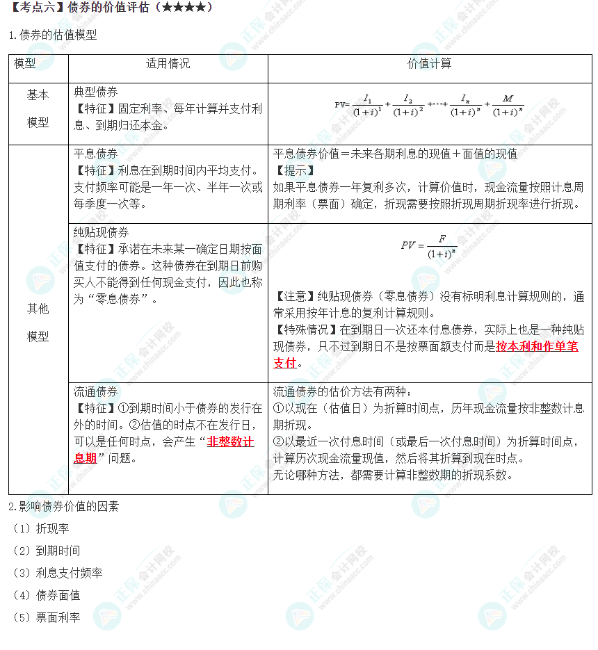 2023年注會《財管》高頻考點