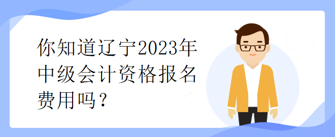 你知道遼寧2023年中級會計(jì)資格報(bào)名費(fèi)用嗎？