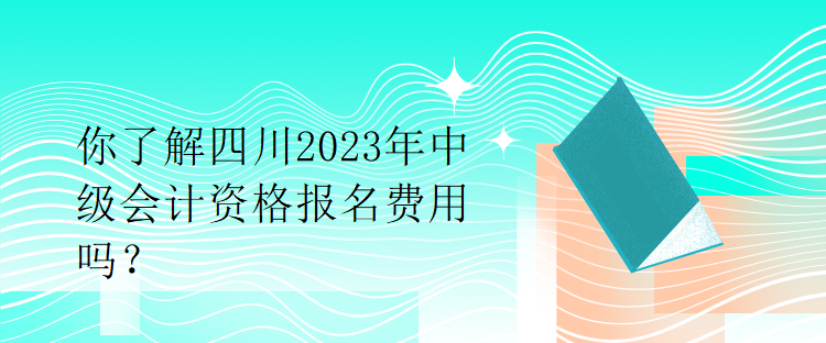 你了解四川2023年中級會計(jì)資格報(bào)名費(fèi)用嗎？