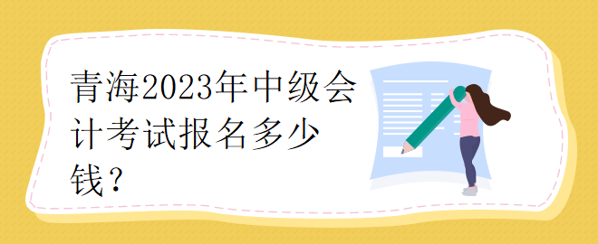 青海2023年中級(jí)會(huì)計(jì)考試報(bào)名多少錢(qián)？