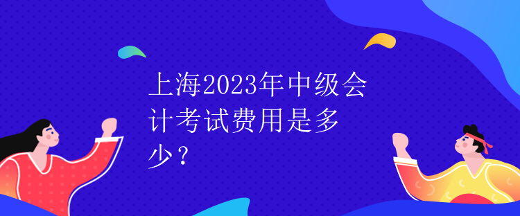 上海2023年中級(jí)會(huì)計(jì)考試費(fèi)用是多少？