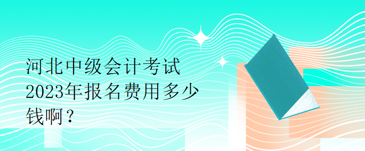 河北中級會計考試2023年報名費用多少錢??？