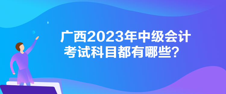 廣西2023年中級(jí)會(huì)計(jì)考試科目都有哪些？