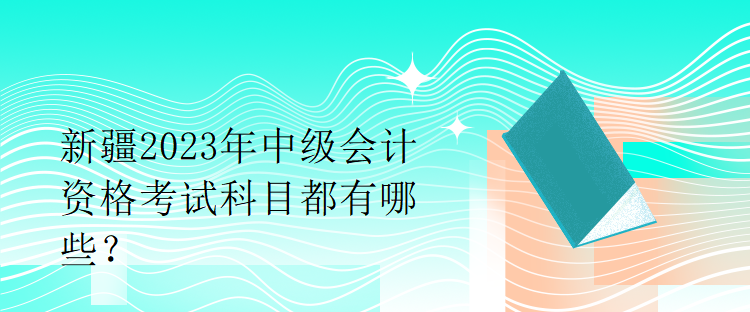 新疆2023年中級會計資格考試科目都有哪些？