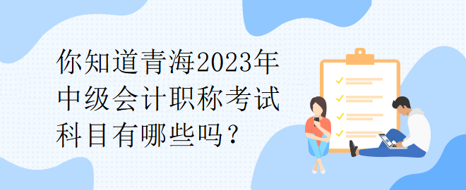 你知道青海2023年中級會計職稱考試科目有哪些嗎？