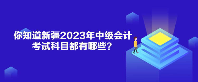 你知道新疆2023年中級會計考試科目都有哪些？