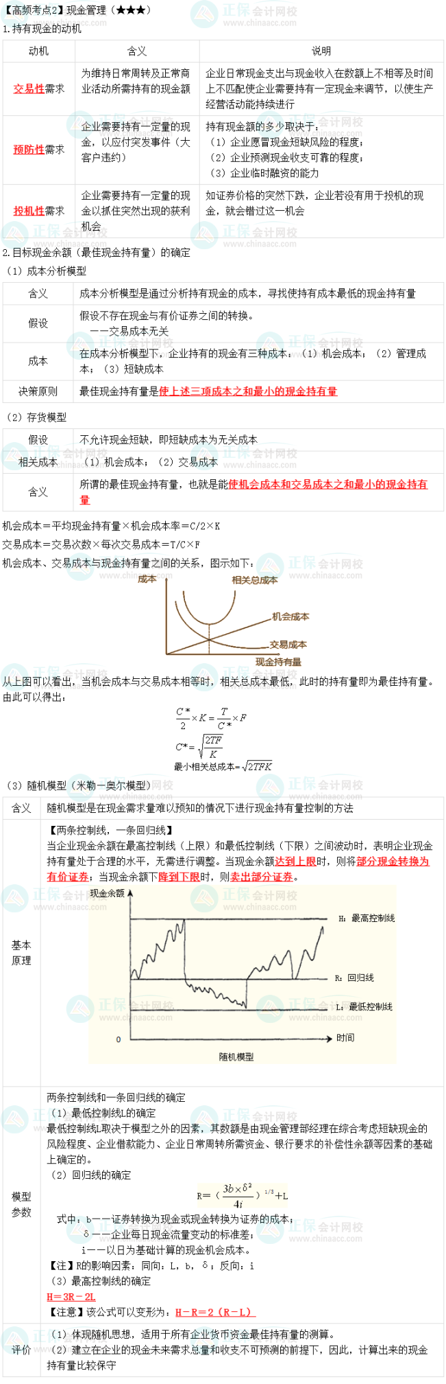 2023中級會計職稱《財務(wù)管理》高頻考點：現(xiàn)金管理