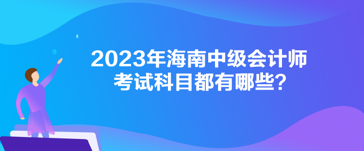 2023年海南中級(jí)會(huì)計(jì)師考試科目都有哪些？