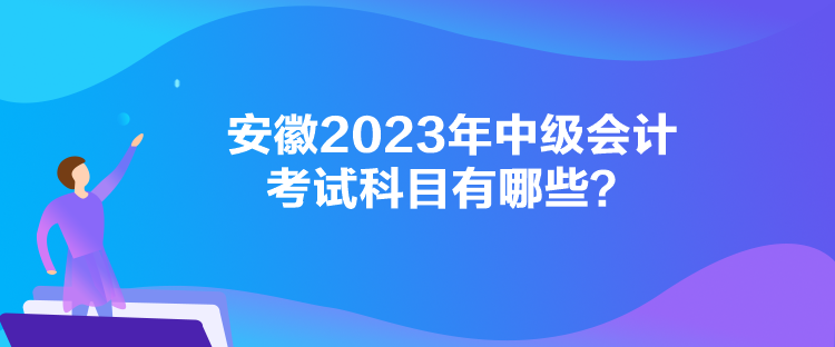 安徽2023年中級(jí)會(huì)計(jì)考試科目有哪些？