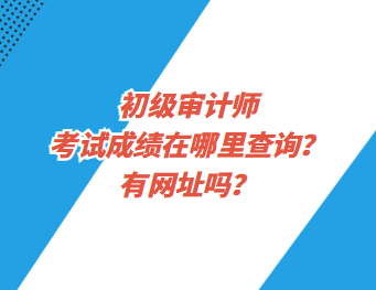 初級審計師考試成績在哪里查詢？有網(wǎng)址嗎？