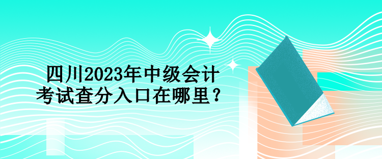 四川2023年中級(jí)會(huì)計(jì)考試查分入口在哪里？