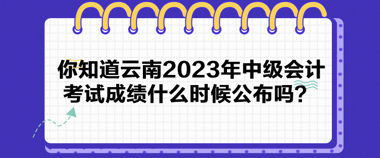 你知道云南2023年中級(jí)會(huì)計(jì)考試成績(jī)什么時(shí)候公布嗎？