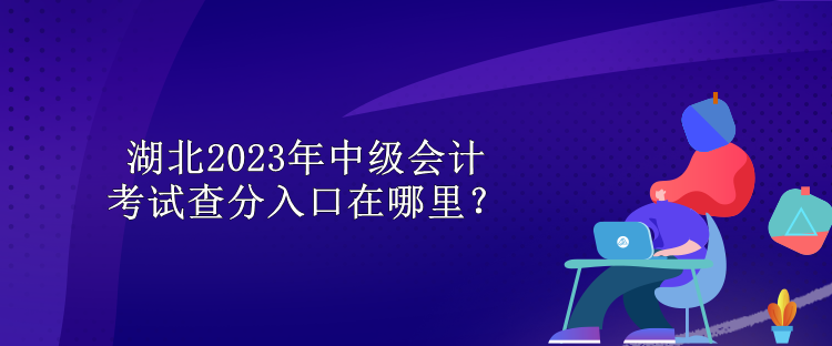 湖北2023年中級會計考試查分入口在哪里？