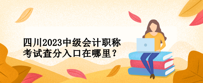 四川2023中級會計(jì)職稱考試查分入口在哪里？