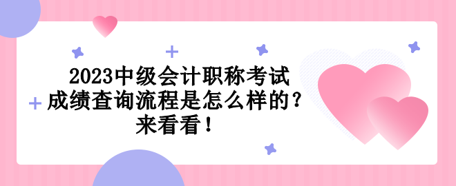 2023中級(jí)會(huì)計(jì)職稱考試成績(jī)查詢流程是怎么樣的？來(lái)看看！