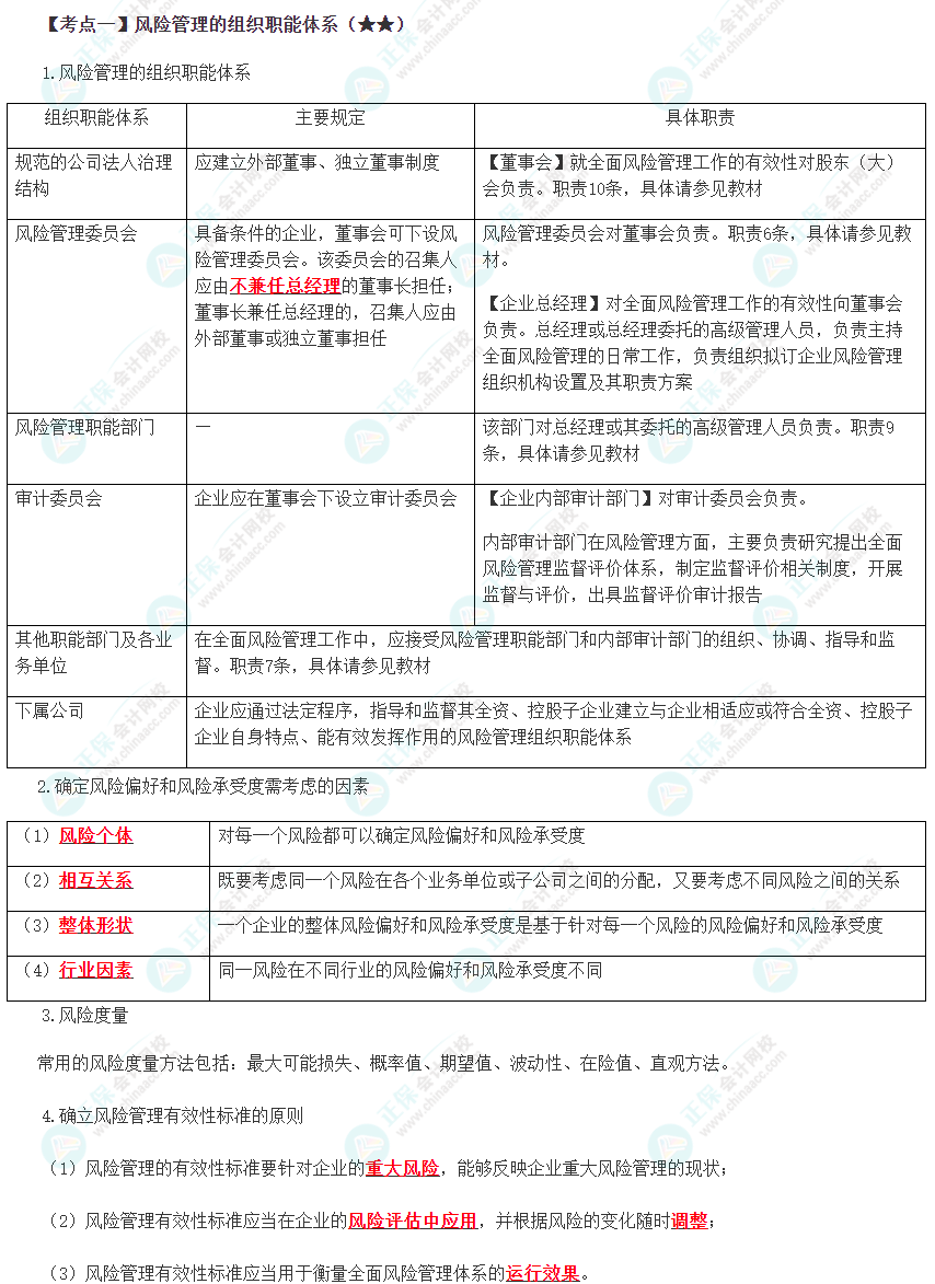 2024年注會《戰(zhàn)略》預(yù)習(xí)考點(diǎn)（第七章）