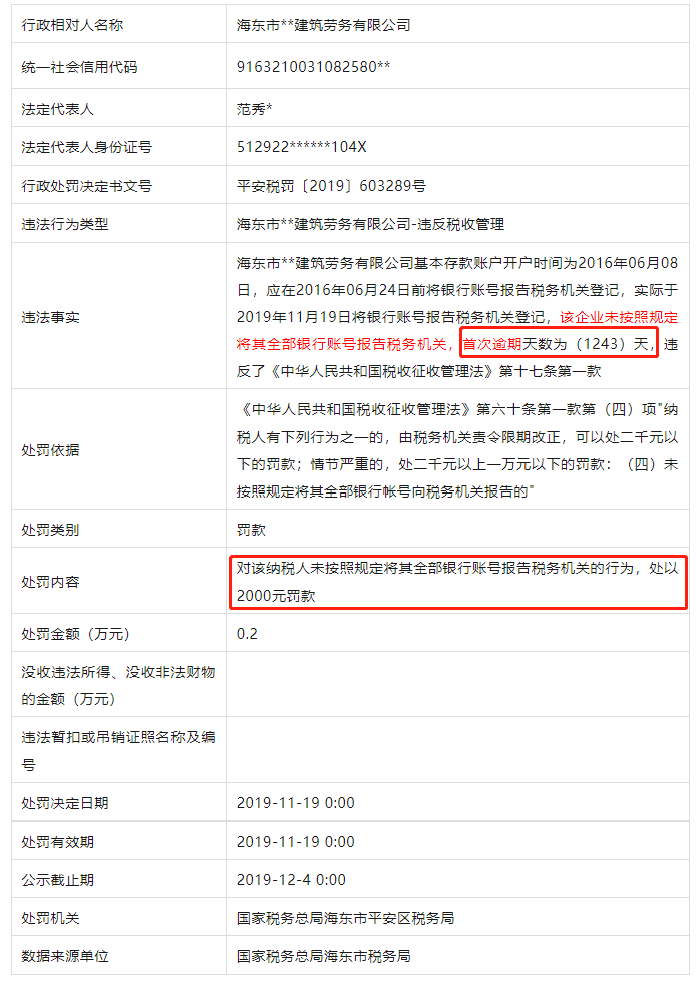 銀行賬戶未全部備案有什么后果？