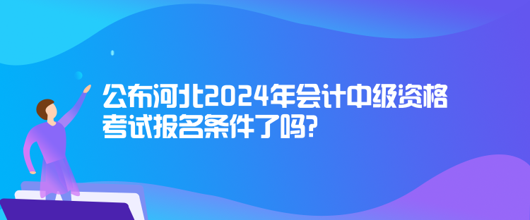 公布河北2024年會(huì)計(jì)中級(jí)資格考試報(bào)名條件了嗎？