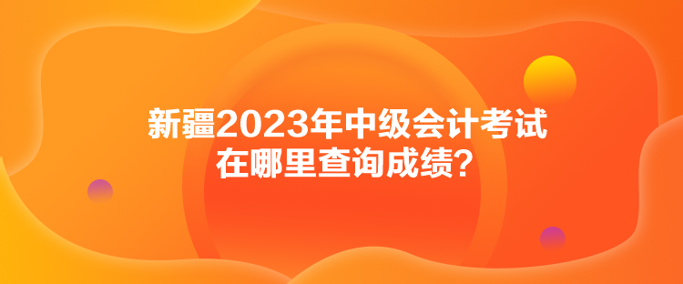 新疆2023年中級會計考試在哪里查詢成績？