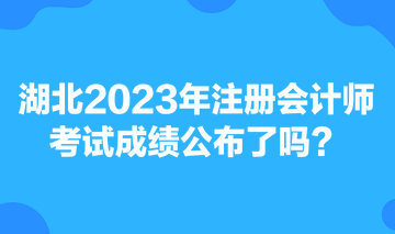 湖北2023年注冊(cè)會(huì)計(jì)師考試成績公布了嗎？