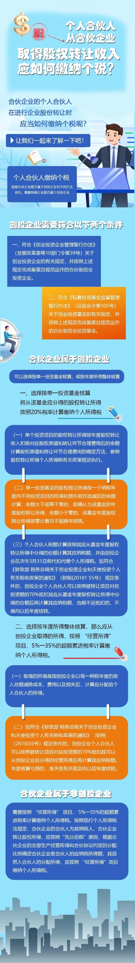 個(gè)人合伙人從合伙企業(yè)取得股權(quán)轉(zhuǎn)讓收入應(yīng)如何繳納個(gè)稅？