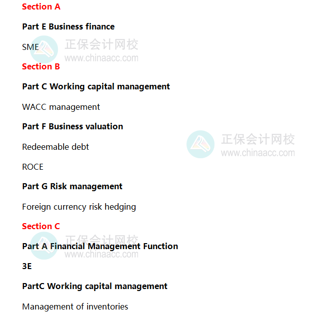 FM考點分析1