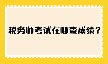 稅務(wù)師考試在哪查成績？