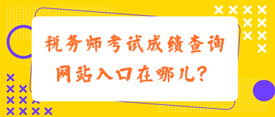 稅務(wù)師考試成績(jī)查詢網(wǎng)站入口在哪兒？